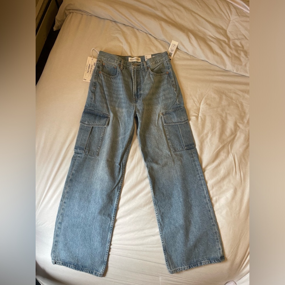 Denim Forum -Farrah cargo high rise